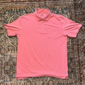 Men's Peter Millar Mountainside Pink Polo Shirt size large